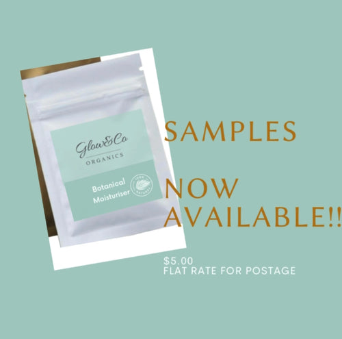 Samples - Glow & Co Organics